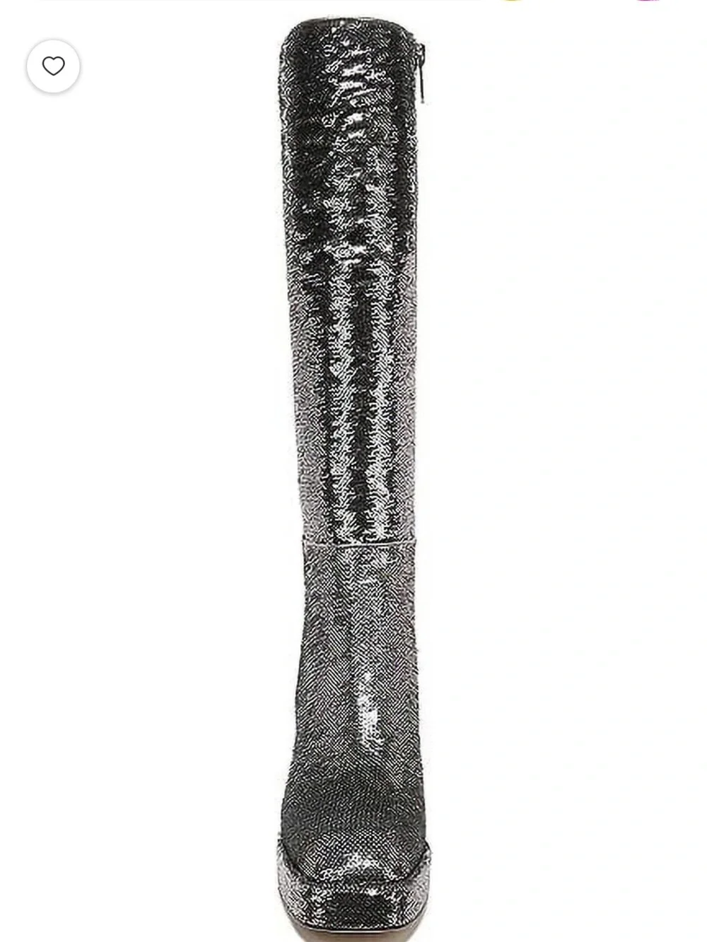 Circus by Sam Edelman Silver Glitter Knee high Platform Boots